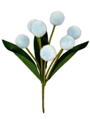 Nettenevime Yapay Çiçek Mavi Pompon Çiçeği Dekoratif Yapay Çiçek 30*20cm thumbnail 1