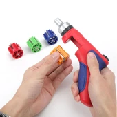 WORKPRO WP221048 24 Parça Profesyonel CR-V Kabzalı Cırcırlı Bits Tornavida Seti + Kemer Askılı Bez Taşıma Çantası - 3