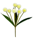 Yapay Çiçek Sarı Pompon Çiçeği Dekoratif Yapay Çiçek 30*20cm - 1