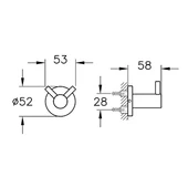 VİTRA BASE 500 İKİLİ BANYO ASKISI - 2