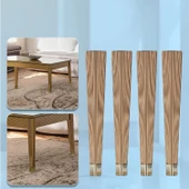 Sehpa Ayağı 45 cm Elit Plastik Gold Altın Renk Ayak Mobilya Ayak Zigon Mutfak Yemek Masası 4 Adet thumbnail 5