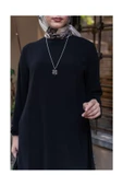 Oval Etekli Tunik - Badem - 10