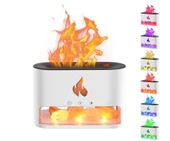 Şömine Tasarımlı Alevli Işıklı Buhar Makinesi Doğal Taş Hediyeli - 1