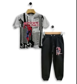 Triliya - Erkek Çocuk İkili Takım - Örümcek Adam Baskılı T-Shirt ve Eşofman Altı 3-11 Yaş - 1