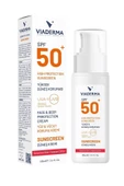 VİADERMA SPF+50 Hassas Kuru & Kızarık Ciltler İçin Yüksek Korumalı Yüz & Vücut Güneş Kremi 100 ml - 2
