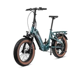 Kron Loop Coaster 20" Jant Fat Bike 7 Vites Elektrikli Katlanır Bisiklet Yeşil Gri - 5