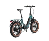 Kron Loop Coaster 20" Jant Fat Bike 7 Vites Elektrikli Katlanır Bisiklet Yeşil Gri - 4
