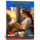 Sulu Boya ve Akrilik Resim Defter (İnce Dokulu) - 1