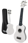 Midex UKX-233WH Beyaz Concert Ukulele (Askı Çanta Metod Pena) - 2