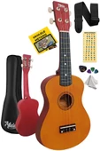 Midex UKX-233YL Turuncu Concert Ukulele (Askı Çanta Metod Pena) - 1