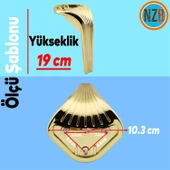 Mobilya Yükseltici Kanepe Sehpa TV Ünitesi Koltuk Ayağı 19 cm Gold Altın Baza Ayak thumbnail 2