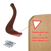 Lukens Plastik Sehpa Ayağı 40 cm Mobilya Ayak Ahşap Desenli Renk Mutfak Yemek Masası Ayak 1 Adet - 4