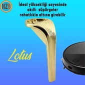 Mobilya Yükseltici Kanepe Sehpa TV Ünitesi Koltuk Ayağı 23 cm Gold Altın Baza Ayak thumbnail 5
