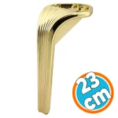 Mobilya Yükseltici Kanepe Sehpa TV Ünitesi Koltuk Ayağı 23 cm Gold Altın Baza Ayak thumbnail 1