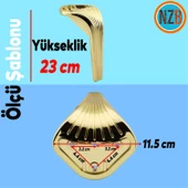 Mobilya Yükseltici Kanepe Sehpa TV Ünitesi Koltuk Ayağı 23 cm Gold Altın Baza Ayak thumbnail 2