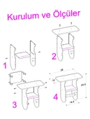 ElisGiftstore Banyo Tuvalet Kağıtlığı Tuvalet Kağıtlık Askısı Tuvalet Rafı Yedek kağıtlık EH025 - 6