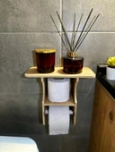 ElisGiftstore Banyo Tuvalet Kağıtlığı Tuvalet Kağıtlık Askısı Tuvalet Rafı Yedek kağıtlık EH025 - 3