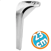 Mobilya Yükseltici Kanepe Sehpa TV Ünitesi Koltuk Ayağı 23 cm Parlak Krom Baza Ayak thumbnail 1