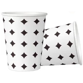 Karton Bardak Yıldız Desenli 7 Oz 50 li Paket - 2