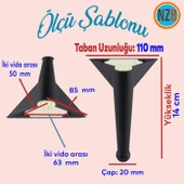 Mobilya Yükseltici Kanepe Sehpa TV Ünitesi Koltuk Ayağı Ayakları 14 cm Plastik Siyah Renk Baza Ayak thumbnail 2