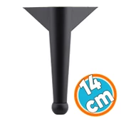 Mobilya Yükseltici Kanepe Sehpa TV Ünitesi Koltuk Ayağı Ayakları 14 cm Plastik Siyah Renk Baza Ayak thumbnail 1