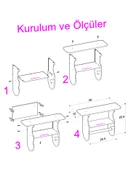 ElisGiftstore Mutfak Banyo Kağıt havluluk, Havlu Askısı, Telefon Rafı, Fincanlık, Kahve Köşesi, Baharatlık, Aksesuar Rafı, Yapışkanlı EH028 - 5