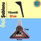 Mobilya Yükseltici Kanepe Sehpa TV Ünitesi Koltuk Ayağı 22 cm Siyah Baza Ayak thumbnail 2