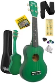 Midex UKX-901GR Yeşil Soprano Ukulele (Askı Çanta Metod Pena) - 1