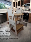 ElisGiftstore 3'ü Bir Arada, Mama Sandalyesi, Aktivasyon Ve Çalışma Masası, Öğrenme Kulesi Eh013 - 6