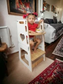 ElisGiftstore 3'ü Bir Arada, Mama Sandalyesi, Aktivasyon Ve Çalışma Masası, Öğrenme Kulesi Eh013 - 1