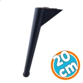 Mobilya Yükseltici Kanepe Sehpa TV Ünitesi Koltuk Ayağı 20 cm Siyah Baza Ayak thumbnail 1