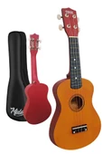 Midex UKX-901YL Turuncu Soprano Ukulele (Askı Çanta Metod Pena) - 2