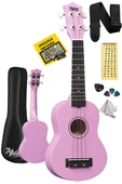 Midex UKX-901PU Lila Soprano Ukulele (Askı Çanta Metod Pena) - 1