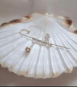 Kıkırdak Küpe Kararmaz Çelik 316L Lüks Taşlı Kadın Küpe - 2