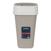 Gondol Sabrina Kapaklı Çöp Kovası, Plastik 10 Lt Kombin Renkli - 3