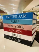 Crearthome Şehirler 6'lı Dekoratif Kitap Kutusu 30x20x4 cm - 1