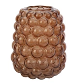 Crearthome Bronz Kabarcık Büyük Boy Dekoratif Cam Vazo 21*21*25 cm AK.JK0043 - 1