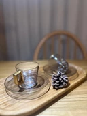 Den Tasarım Hediyelik 6 kişilik füme fincan takımı thumbnail 1