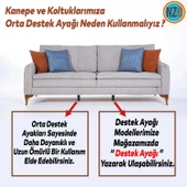 Mobilya Yüksletici Baza Metal Kanepe Koltuk Destek Ayağı M8 Civatalı İnce Diş Siyah Metal Ayak 12 Cm (4 ADET) thumbnail 6