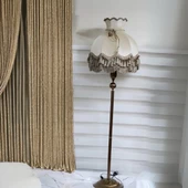 Klasik Lambader Bronz Ayak Vizon Başlık 170cm. - 1