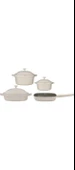 Emsan White Stone 7 Parça Tencere Seti thumbnail 5