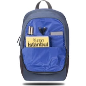 Classone BP-S363 15,6 inç Notebook Sırt Çantası-Mavi - 6