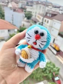 Amigurumi Doraemon minik oyuncak hediyelik - 1