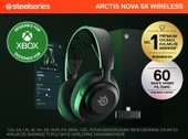 SteelSeries Arctis Nova 5X Wireless ve Bluetooth Xbox ve PC Kablosuz Oyuncu Kulaklığı - Siyah - 6