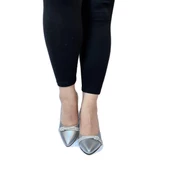 Fiyra 7051 nml Gümüş Taşlı Kadeh 7cm Topuklu Bayan Stiletto Ayakkabı - 6