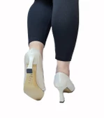 Fiyra 7051 nml Bej Taşlı Kadeh 7cm Topuklu Bayan Stiletto Ayakkabı - 8