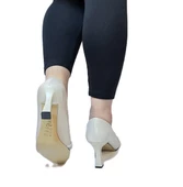 Fiyra 7051 nml Bej Taşlı Kadeh 7cm Topuklu Bayan Stiletto Ayakkabı - 4