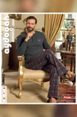 Aydoğan Erkek Aras Kışlık Termal Rahat Antrasit Pijama Takım 0783 - 3