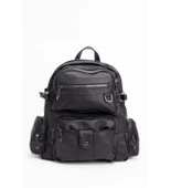 Monalisa Home Kadın Çok Bölmeli Yıkama Deri Sırt Çanta thumbnail 2