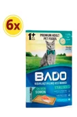 Bado Kısırlaştırılmış Somonlu Kedi Yaş Maması 85 Gr x 6 Paket - 1